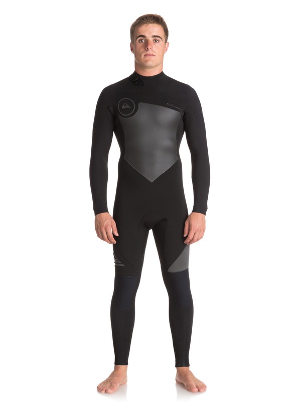 quiksilver, 5/4/3mm Syncro Series Back Zip GBS - Combinaison de surf intégrale, JET BLACK/BLACK (xkkk) 0 5/4/3mm Syncro Series Back Zip GBS - Combinaison de surf intégrale Noir EQYW103045 Quiksilver