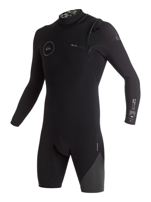 quiksilver, Highline Zipperless 2/2mm - Springsuit sans zip manches longues, BLACK (kvj0) 0 Highline Zipperless 2/2mm - Springsuit sans zip manches longues Noir EQYW403000 Quiksilver