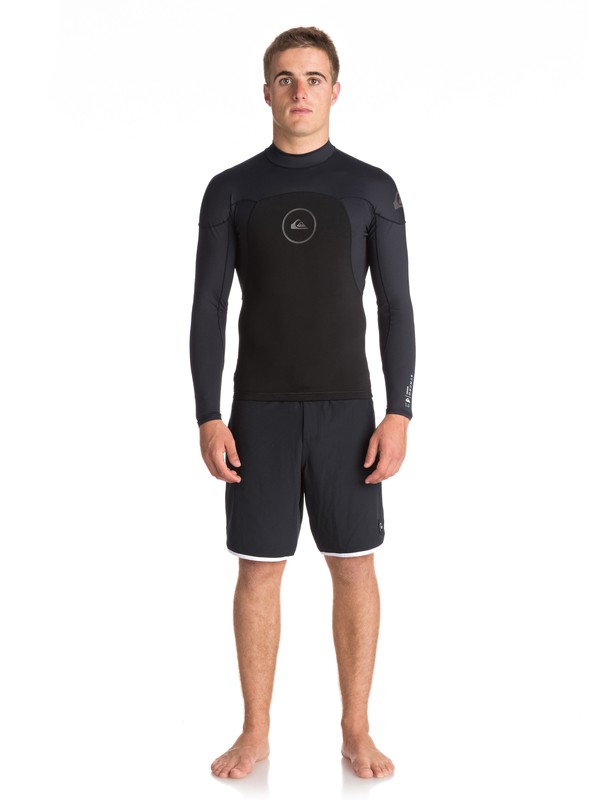quiksilver, 1mm Syncro Series Neoprene Long Sleeve Top, BLACK (kva0) 0 1mm Syncro Series Neoprene Long Sleeve Top Black EQYW803008 Quiksilver