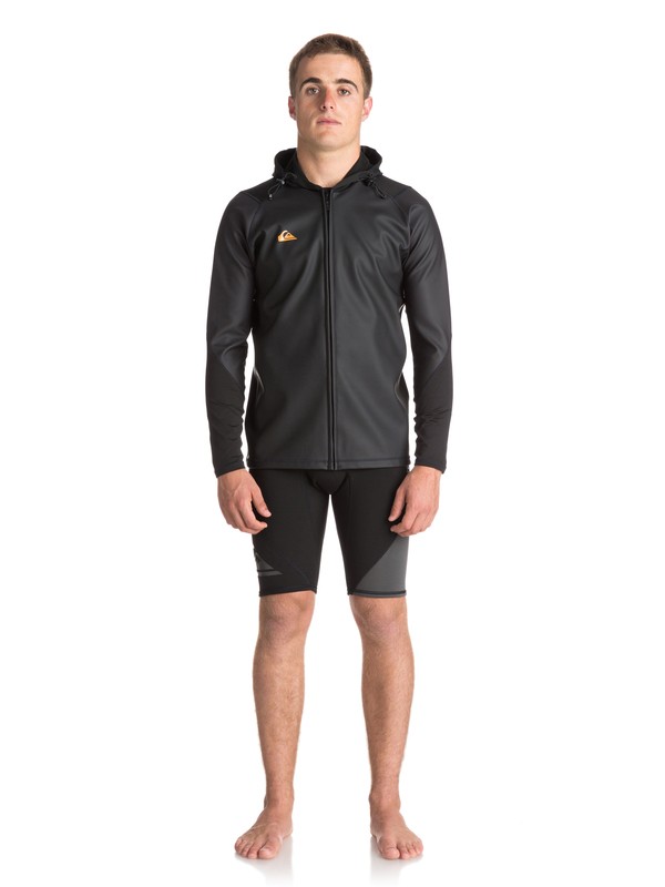 quiksilver, Waterman - Veste de paddle à capuche, BLACK (kvj0) 0 Waterman - Veste de paddle à capuche Noir EQYW803014 Quiksilver