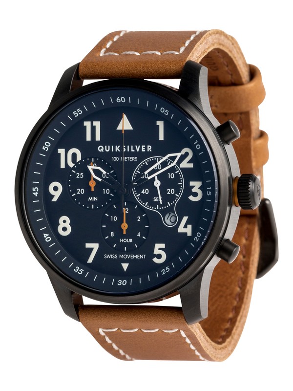 quiksilver, Seafire Leather - Montre analogique, BROWN (csq0) 0 Seafire Leather - Montre analogique Marron EQYWA03015 Quiksilver