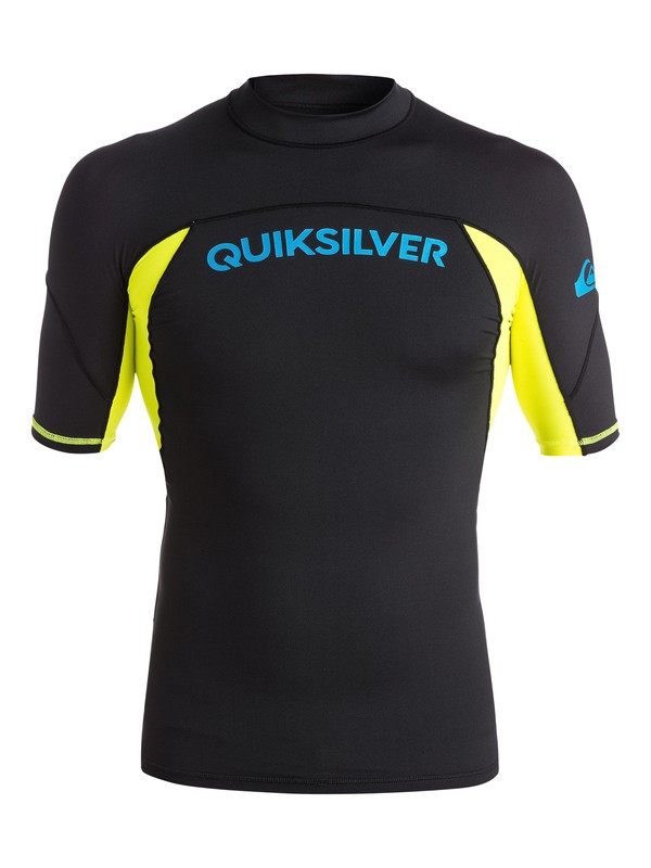 quiksilver, Performer - Surf tee manches courtes, BLACK/SAFETY YELLOW (xkky) 0 Performer - Surf tee manches courtes Noir EQYWR03014 Quiksilver