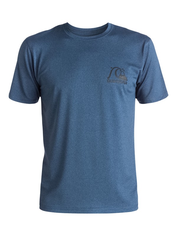 quiksilver, Herritage - Surf tee, DARK DENIM HEATHER (brqh) 0 Herritage - Surf tee Bleu EQYWR03020 Quiksilver