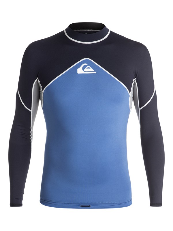 quiksilver, Tropix - Lycra à manches longues, NAVY BLAZER/STEEPLE GREY/STAR (xbsb) 0 Tropix - Lycra à manches longues Bleu EQYWR03050 Quiksilver