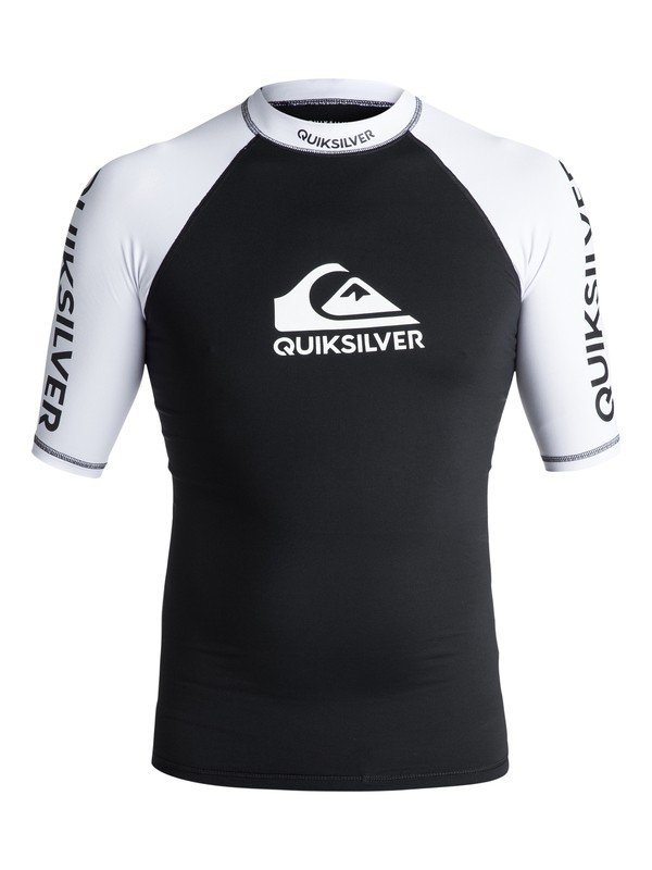 quiksilver, On Tour - Lycra manches courtes UPF 50, BLACK (kvj0) 0 On Tour - Lycra manches courtes UPF 50 Noir EQYWR03075 Quiksilver
