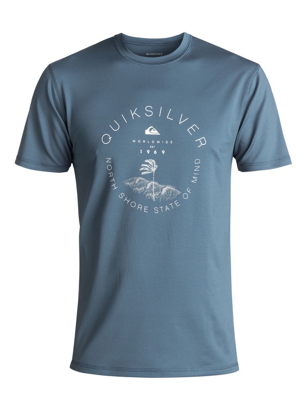 quiksilver, Radical Surf - Surf-Tee Amphibian UPF 50, REAL TEAL (bpr0) 0 Radical Surf - Surf-Tee Amphibian UPF 50 Bleu EQYWR03085 Quiksilver