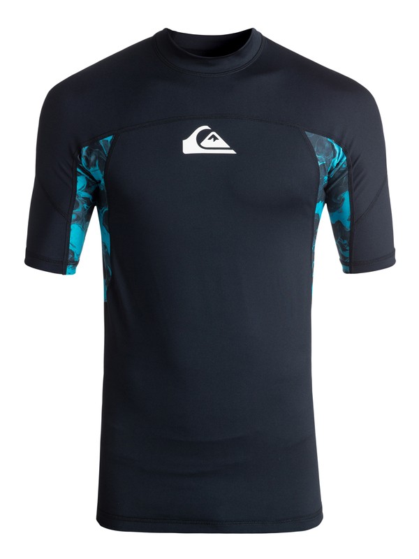 quiksilver, Slash - Lycra manches courtes UPF 50, NAVY BLAZER (byj0) 0 Slash - Lycra manches courtes UPF 50 Bleu EQYWR03090 Quiksilver