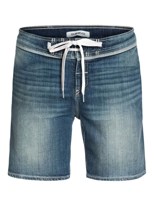 quiksilver, Street Trunk Denim, 17" Shorts, BLEACH GREY (slyw) 0 Street Trunk Denim, 17" Shorts EQYWS03009 Quiksilver