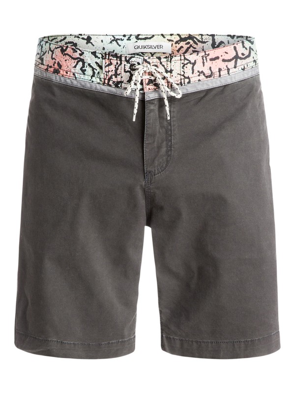 quiksilver, Street Trunk Yoke Cracked - Short, TARMAC (kta0) 0 Street Trunk Yoke Cracked - Short Noir EQYWS03170 Quiksilver