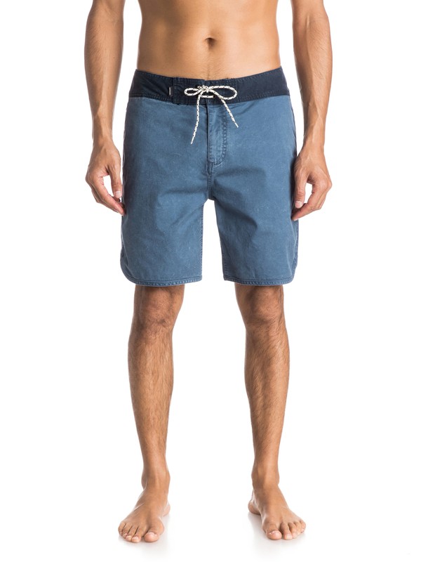 quiksilver, Street Trunk Scallop Shorts, DARK DENIM (brq0) 0 Street Trunk Scallop Shorts EQYWS03173 Quiksilver