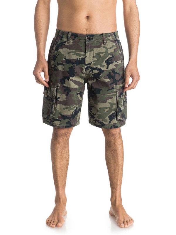 quiksilver, Everyday Deluxe 21" - Short cargo, DELUXE CAMOFLAGE (gpb6) 0 Everyday Deluxe 21" - Short cargo Vert EQYWS03250 Quiksilver