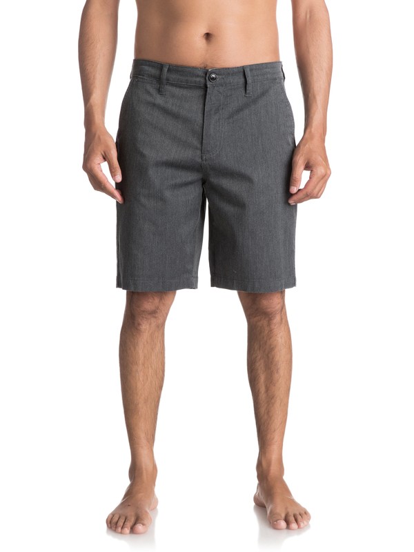 quiksilver, Everyday Union Stretch Chino Shorts, DARK GREY HEATHER (ktfh) 0 Everyday Union Stretch Chino Shorts Black EQYWS03253 Quiksilver