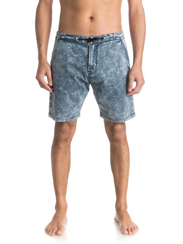 quiksilver, Bradfonic 18" - Short, DARK DENIM (brq0) 0 Bradfonic 18" - Short Bleu EQYWS03294 Quiksilver