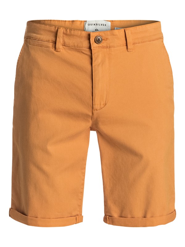 quiksilver, Krandy - Short en sergé, GOLDEN OAK (nmv0) 0 Krandy - Short en sergé Orange EQYWS03324 Quiksilver