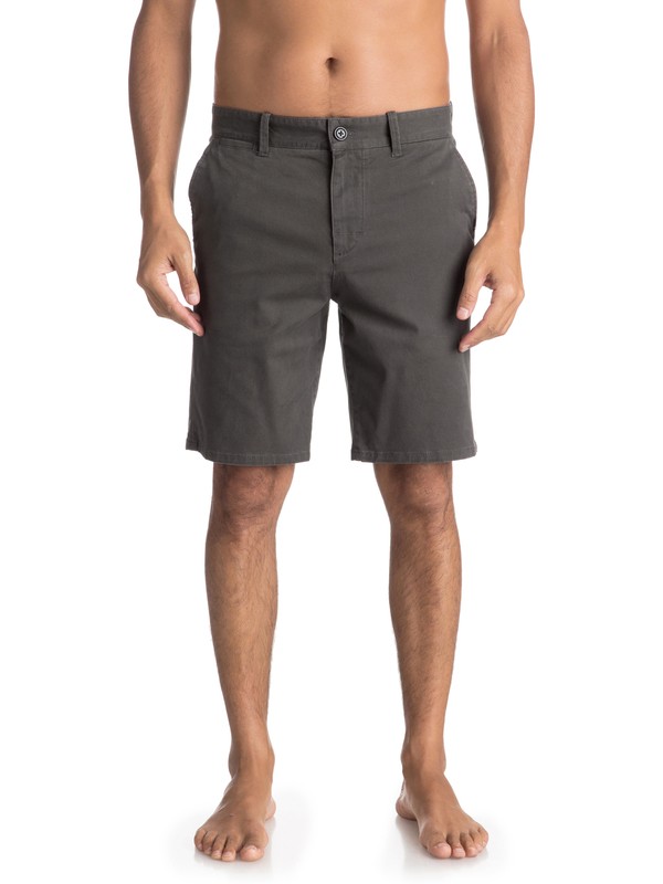 quiksilver, Krandy St - Bermuda Chino, RAVEN (ksq0) 0 Krandy St - Bermuda Chino Black EQYWS03324 Quiksilver