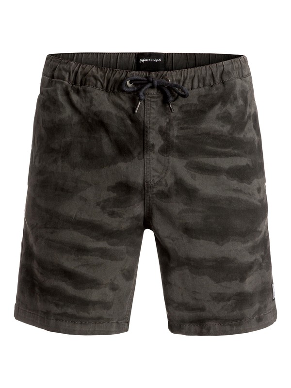quiksilver, Battered Tie Dye 17" - Short, URBAN GREY (krn0) 0 Battered Tie Dye 17" - Short Noir EQYWS03356 Quiksilver