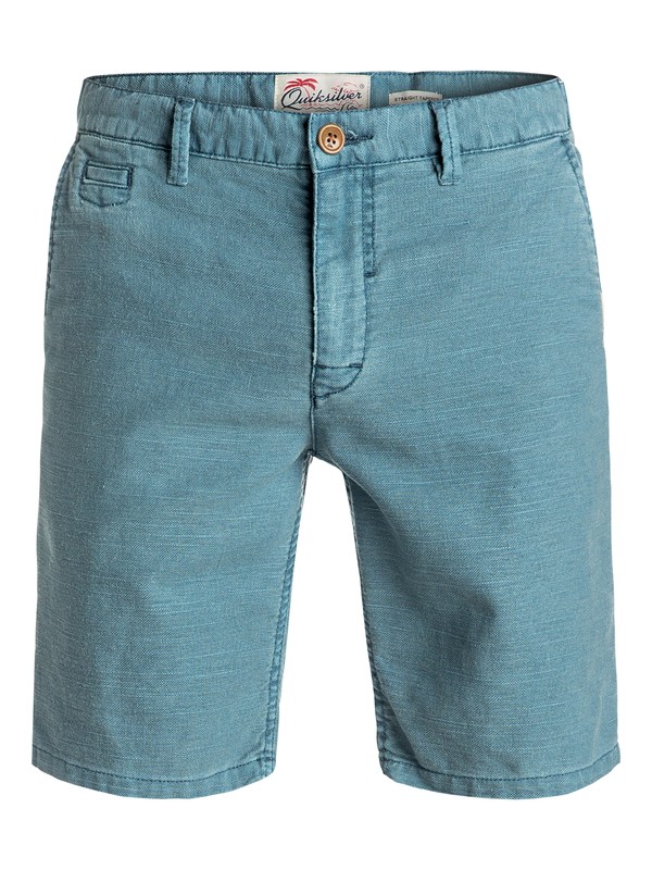 quiksilver, Greenwood Cutty - Short en sergé, INDIAN TEAL (bqk0) 0 Greenwood Cutty - Short en sergé Bleu EQYWS03358 Quiksilver