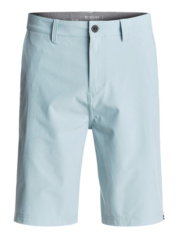 quiksilver, Solid Amphibian 21" Amphibian Shorts, STONE BLUE (bhy0) 0 Solid Amphibian 21" Amphibian Shorts Blue EQYWS03366 Quiksilver