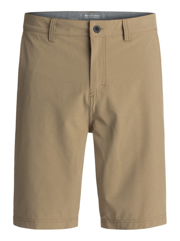 quiksilver, Solid Amphibian 21" Amphibian Shorts, ELMWOOD (tmp0) 0 Solid Amphibian 21" Amphibian Shorts Beige EQYWS03366 Quiksilver