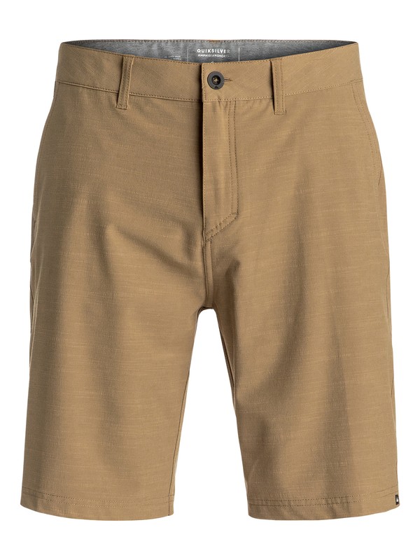 quiksilver, Slubbed Amphibian 21" Amphibian Shorts, ELMWOOD (tmp0) 0 Slubbed Amphibian 21" Amphibian Shorts Beige EQYWS03373 Quiksilver
