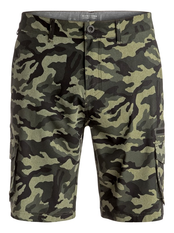 quiksilver, Utilitarion Amphibian 21" - Short cargo, FOUR LEAF (gph6) 0 Utilitarion Amphibian 21" - Short cargo Vert EQYWS03374 Quiksilver