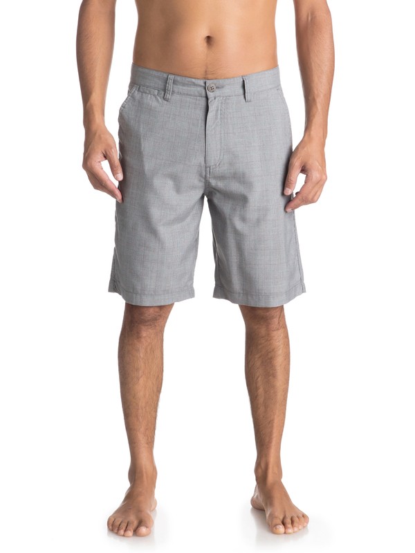 quiksilver, Regeneration Chino Shorts, LIGHT GREY HEATHER REGENERATIO (sjs1) 0 Regeneration Chino Shorts Grey EQYWS03425 Quiksilver