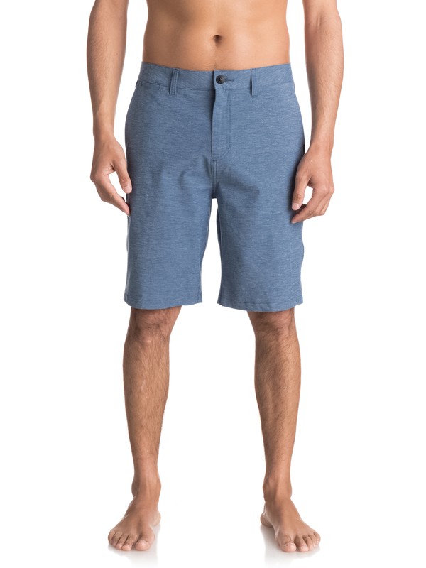 quiksilver, Union Heather Amphibian 21" Amphibian Shorts, ESTATE BLUE (bsw0) 0 Union Heather Amphibian 21" Amphibian Shorts Blue EQYWS03440 Quiksilver