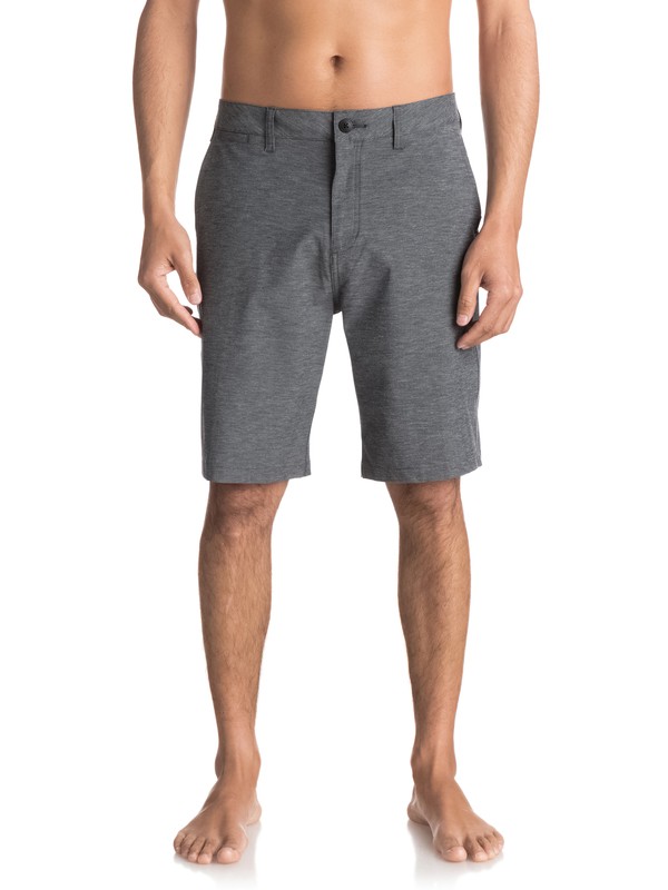 quiksilver, Union Heather Amphibian 21" Amphibian Shorts, BLACK (kvj0) 0 Union Heather Amphibian 21" Amphibian Shorts Black EQYWS03440 Quiksilver