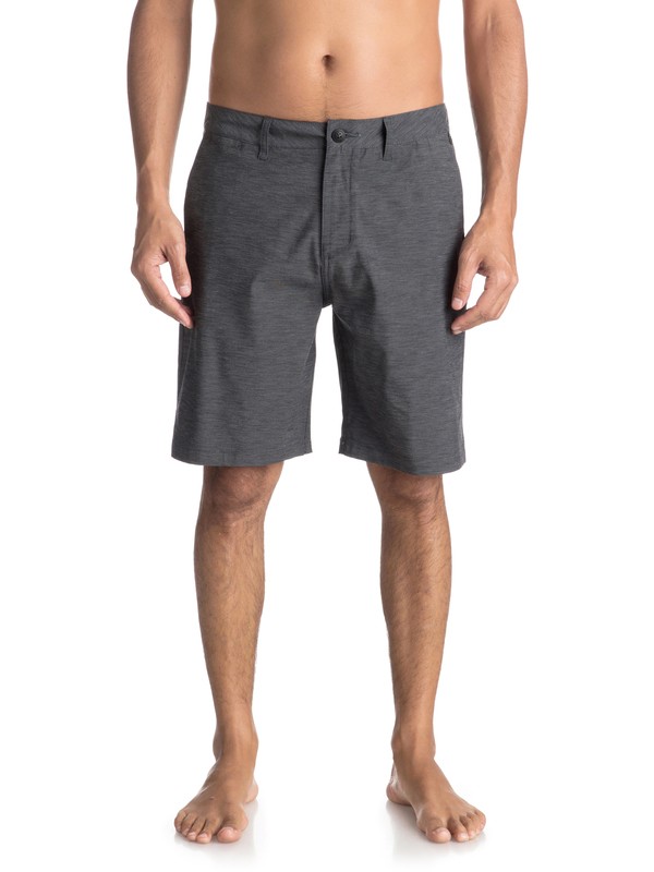 quiksilver, Men's Union Heather 20" Amphibian Shorts, BLACK (kvj0) 0 Men's Union Heather 20" Amphibian Shorts Black EQYWS03488 Quiksilver
