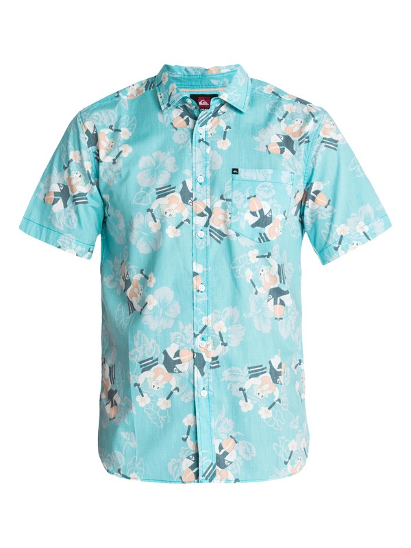 quiksilver, Gun Momma Shirt, GUN MOMMA LAGOON (bhr6) 0 Gun Momma Shirt EQYWT00058 Quiksilver