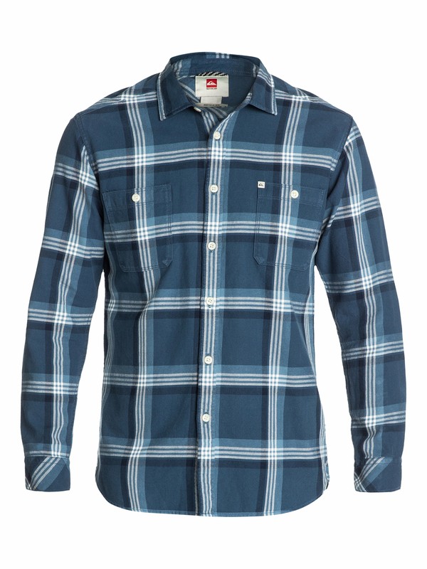 quiksilver, Boxfish Long Sleeve Shirt, BOXFISH WASHED NAVY (brq1) 0 Boxfish Long Sleeve Shirt EQYWT03007 Quiksilver