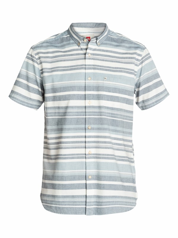 quiksilver, Cardinal Slim Fit Short Sleeve Shirt, CARDINAL BLUESTONE (bmc3) 0 Cardinal Slim Fit Short Sleeve Shirt EQYWT03013 Quiksilver