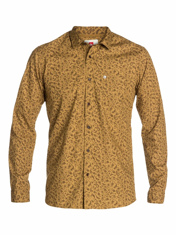 quiksilver, Starfish Long Sleeve Shirt, STARFISH BRITISH KHAKI (cne6) 0 Starfish Long Sleeve Shirt EQYWT03057 Quiksilver