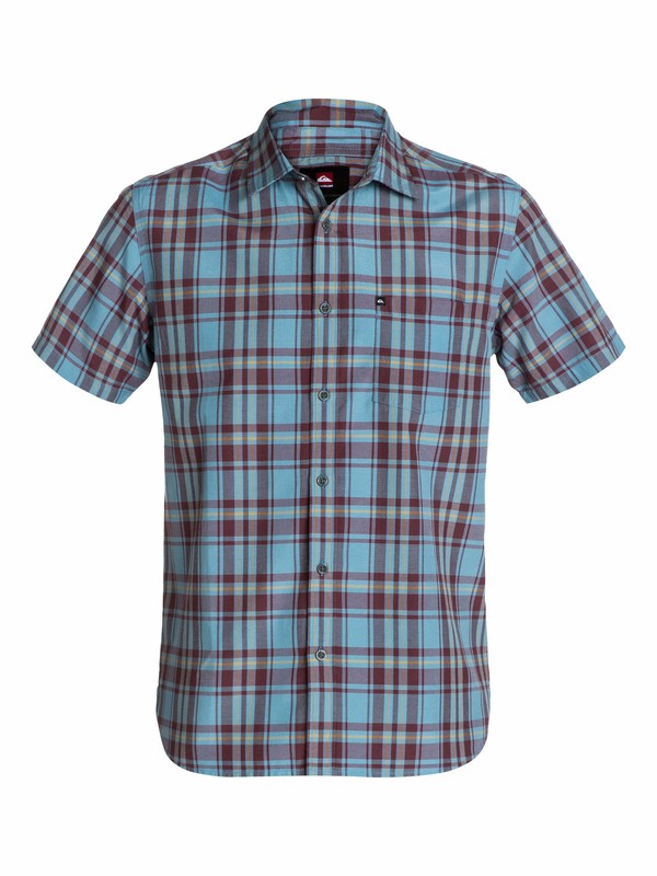 quiksilver, Foot Pat Short Sleeve Shirt, FOOTPAT BLUSTONE (bmc1) 0 Foot Pat Short Sleeve Shirt EQYWT03071 Quiksilver