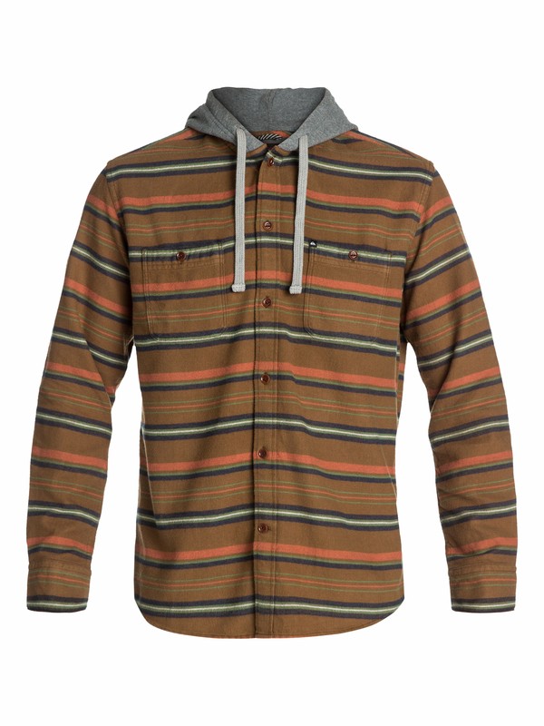 quiksilver, Pelican Long Sleeve Flannel Shirt, PELICAN PEANUTS (cpp1) 0 Pelican Long Sleeve Flannel Shirt EQYWT03074 Quiksilver