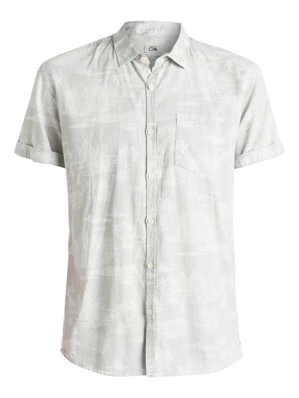 quiksilver, Pyramid Point Shirt - Chemise manches courtes, PYRAMID POINT SHIRT HIGH RISE (sgr8) 0 Pyramid Point Shirt - Chemise manches courtes EQYWT03209 Quiksilver