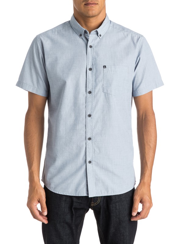 quiksilver, Wilsden - Chemise manches courtes, DARK DENIM (brq0) 0 Wilsden - Chemise manches courtes EQYWT03266 Quiksilver