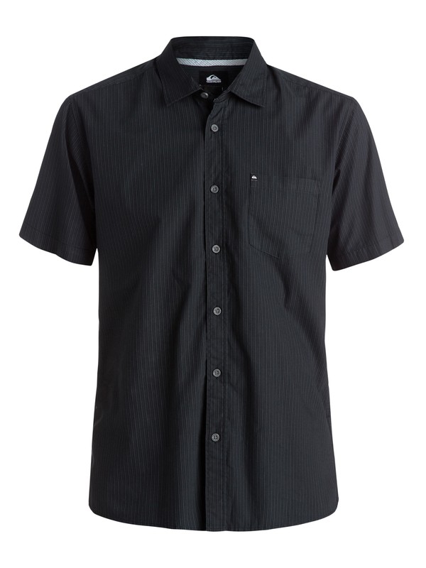 quiksilver, Everyday Stripe - Chemise manches courtes, EVERYDAY STRIPE ANTHRACITE (kvj3) 0 Everyday Stripe - Chemise manches courtes EQYWT03270 Quiksilver