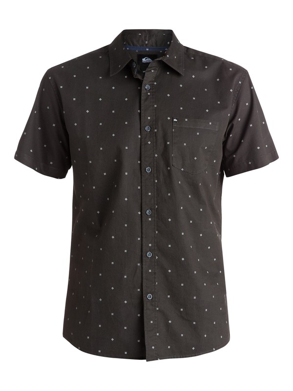 quiksilver, Everyday Mini Motif - Chemise manches courtes, MINI MOTIF ANTHRACITE (kvj6) 0 Everyday Mini Motif - Chemise manches courtes EQYWT03272 Quiksilver