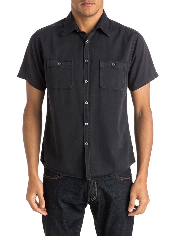 quiksilver, The Bite Back Short Sleeve Shirt, ANTHRACITE (kvj0) 0 The Bite Back Short Sleeve Shirt EQYWT03280 Quiksilver