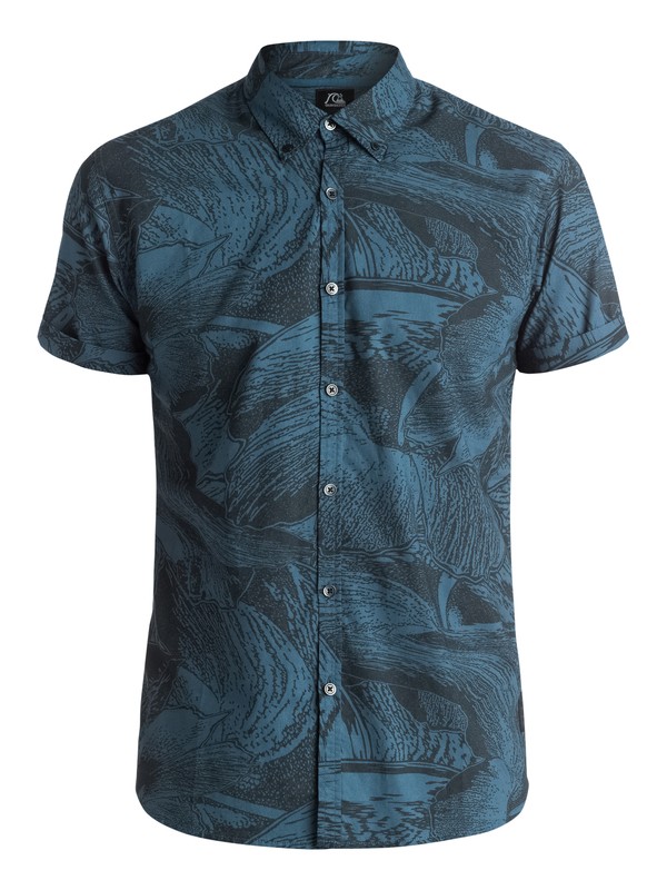 quiksilver, Dark Trip Shirt - Chemise manches courtes, DARK TRIP DARK DENIM (brq6) 0 Dark Trip Shirt - Chemise manches courtes EQYWT03281 Quiksilver