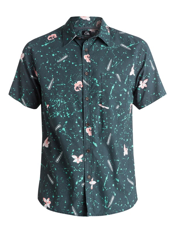 quiksilver, Sweet And Sour Shirt - Chemise manches courtes, SWEET AND SOUR BLACK (kvj6) 0 Sweet And Sour Shirt - Chemise manches courtes Noir EQYWT03286 Quiksilver