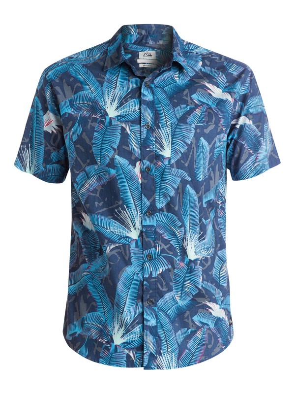quiksilver, Riot Shirt - Chemise manches courtes, RIOT DARK DENIM (brq6) 0 Riot Shirt - Chemise manches courtes EQYWT03287 Quiksilver