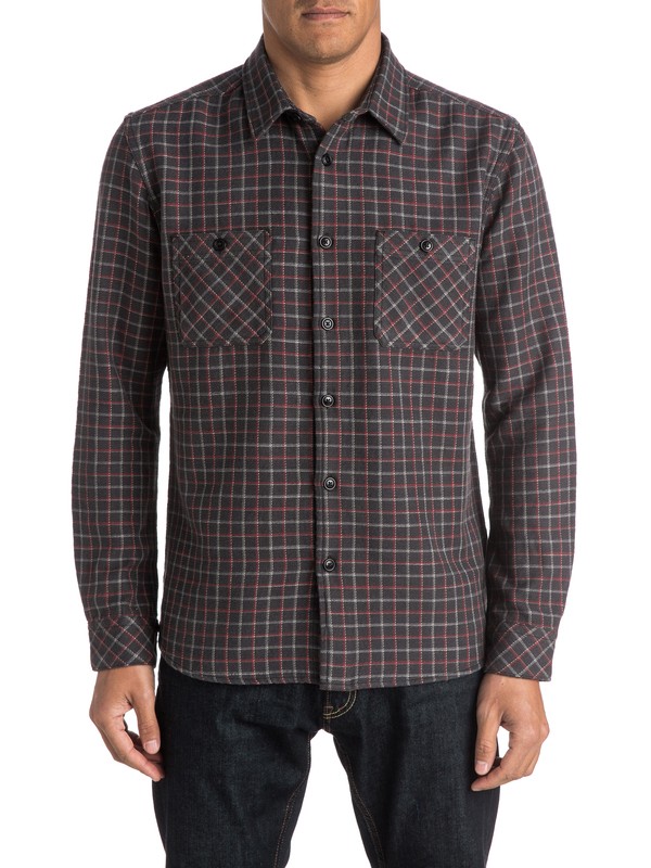 quiksilver, Damagen - Chemise manches longues, DAMAGEN TARMAC (kta1) 0 Damagen - Chemise manches longues EQYWT03293 Quiksilver