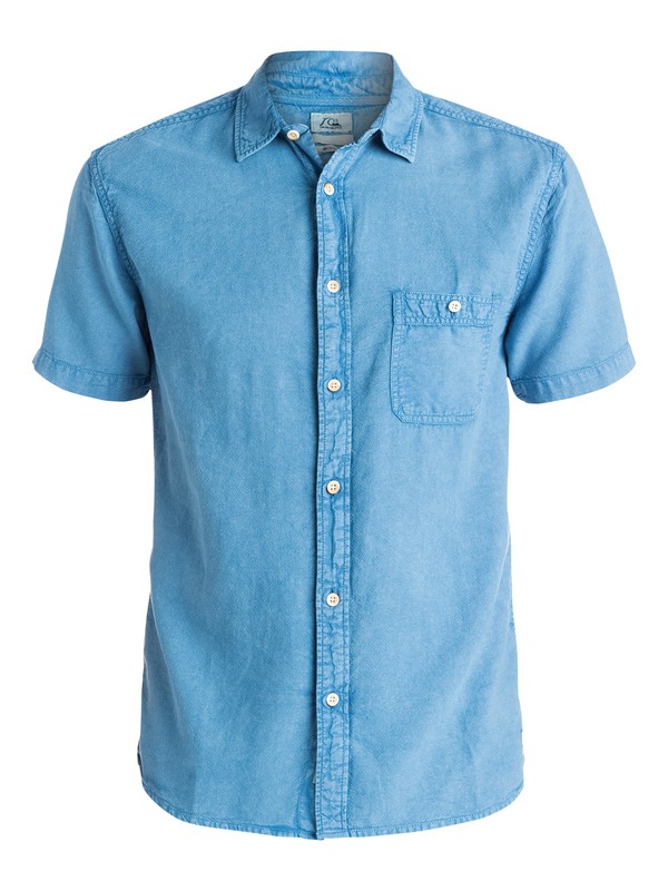 quiksilver, Time Box - Chemise manches courtes, FEDERAL BLUE (bnc0) 0 Time Box - Chemise manches courtes Bleu EQYWT03298 Quiksilver