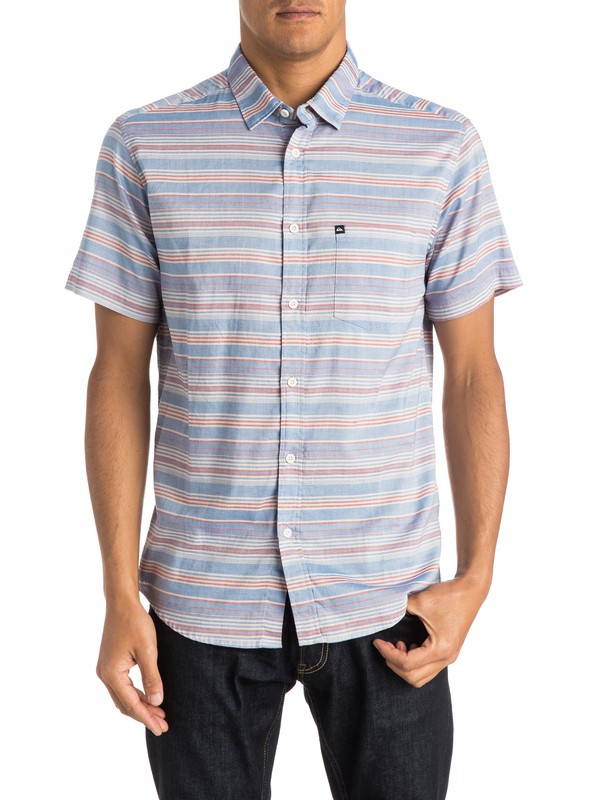 quiksilver, Rifter Short Sleeve Shirt, RIFTER TURKISH SEA (bqs3) 0 Rifter Short Sleeve Shirt EQYWT03303 Quiksilver