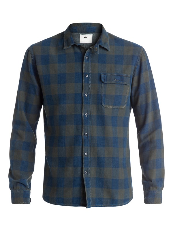 quiksilver, The Indigo Check - Chemise à manches longues, BELUGA INDIGO CHECK (kry1) 0 The Indigo Check - Chemise à manches longues EQYWT03348 Quiksilver