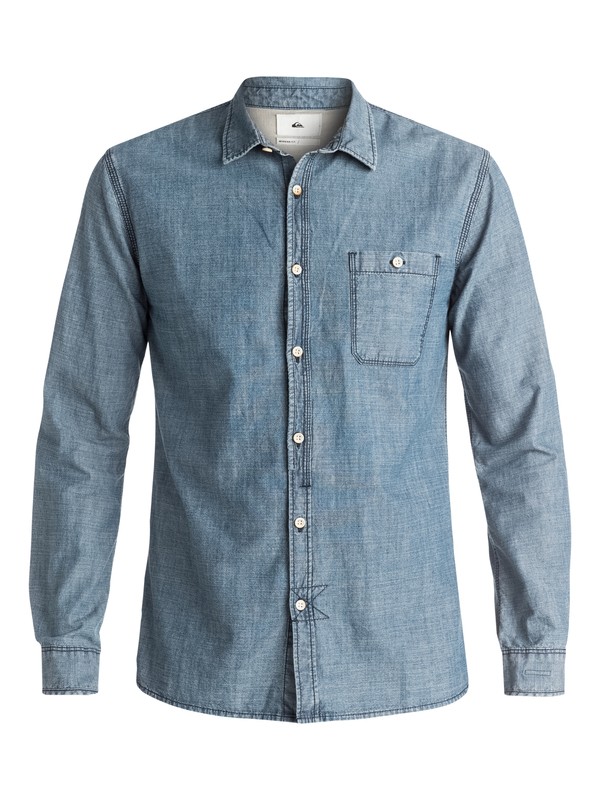 quiksilver, The Chambray - Chemise à manches longues, RINSE (bsnw) 0 The Chambray - Chemise à manches longues EQYWT03349 Quiksilver