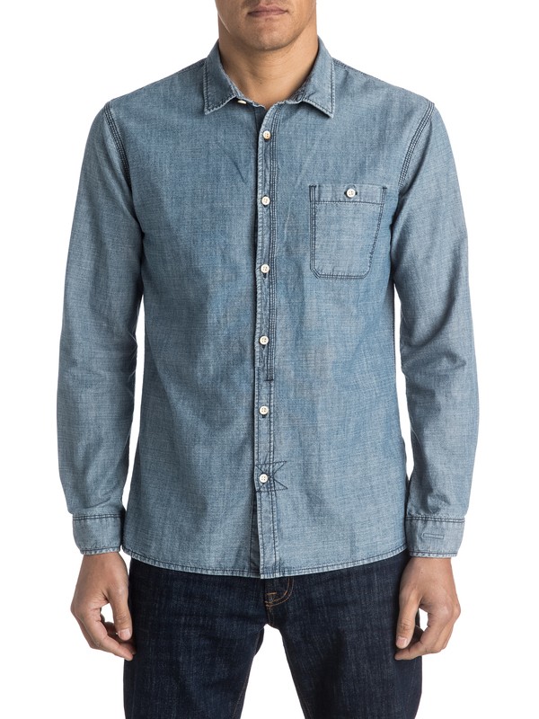 quiksilver, The Chambray - Chemise à manches longues, RINSE (bsnw) 0 The Chambray - Chemise à manches longues EQYWT03349 Quiksilver