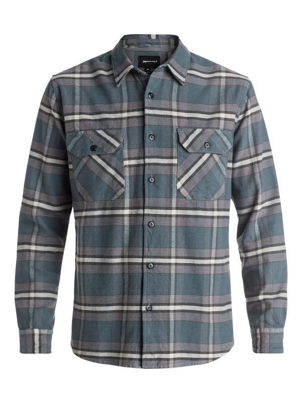 quiksilver, Major Counter Flannel - Chemise à manches longues, MAJOR COUNTER DARK SHADOW (krp1) 0 Major Counter Flannel - Chemise à manches longues Noir EQYWT03351 Quiksilver